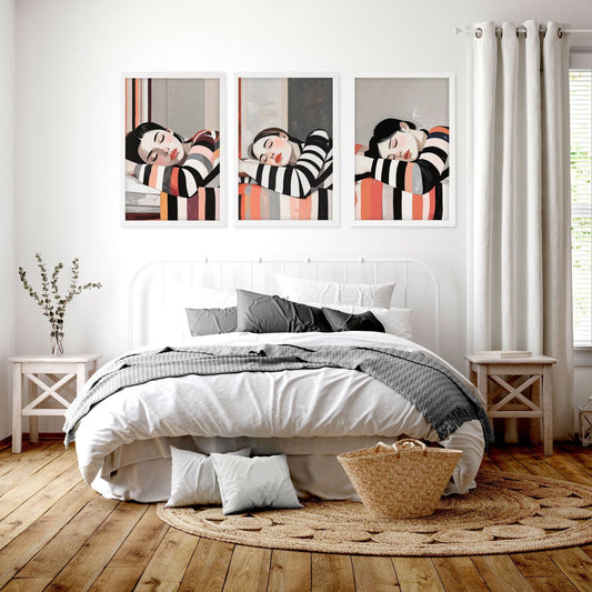 Wall Hanging For Bedroom decor| Set of 3 Women Art Prints