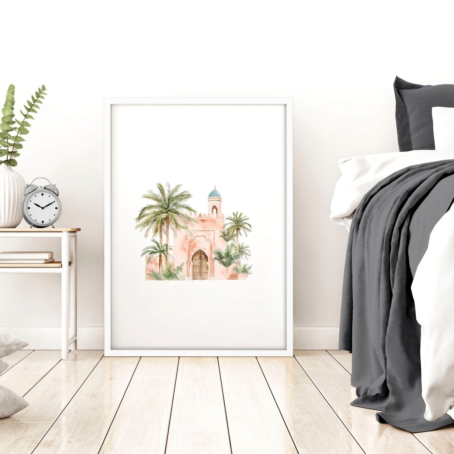 Wall Picture With Frame | Set of 3 Moroccan Wall art Prints