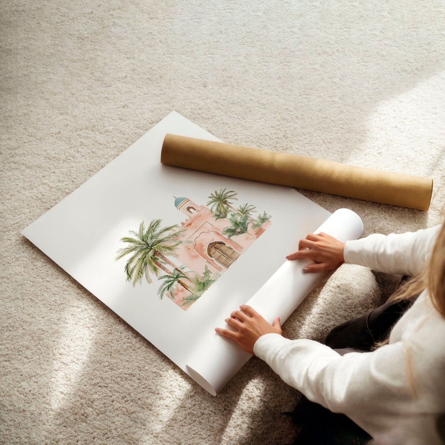 Wall Picture With Frame | Set of 3 Moroccan Wall art Prints