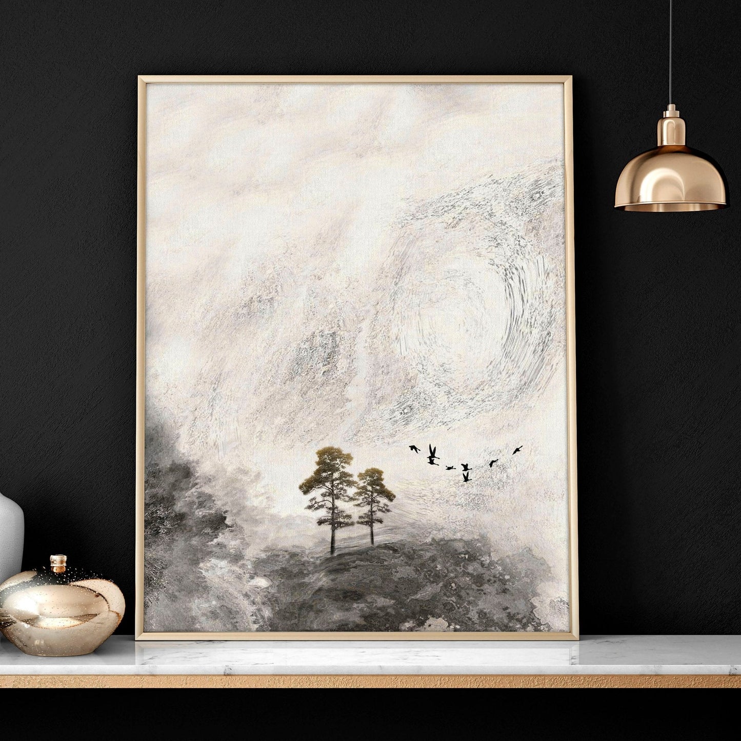 Wall picture set for office | set of 3 Scandinavian wall art prints