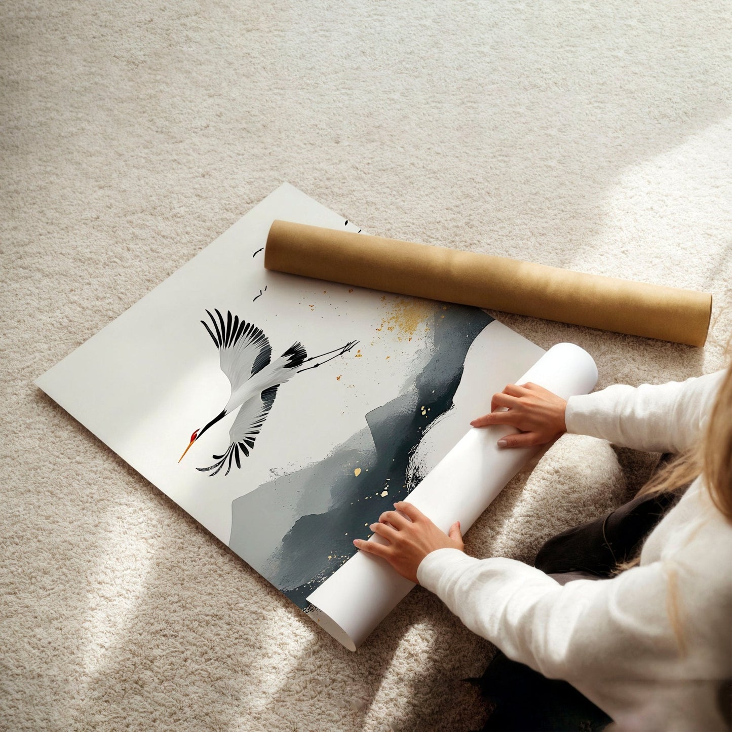 Wall Pictures Hanging | Set of 3 Asian Inspired Wall art Prints