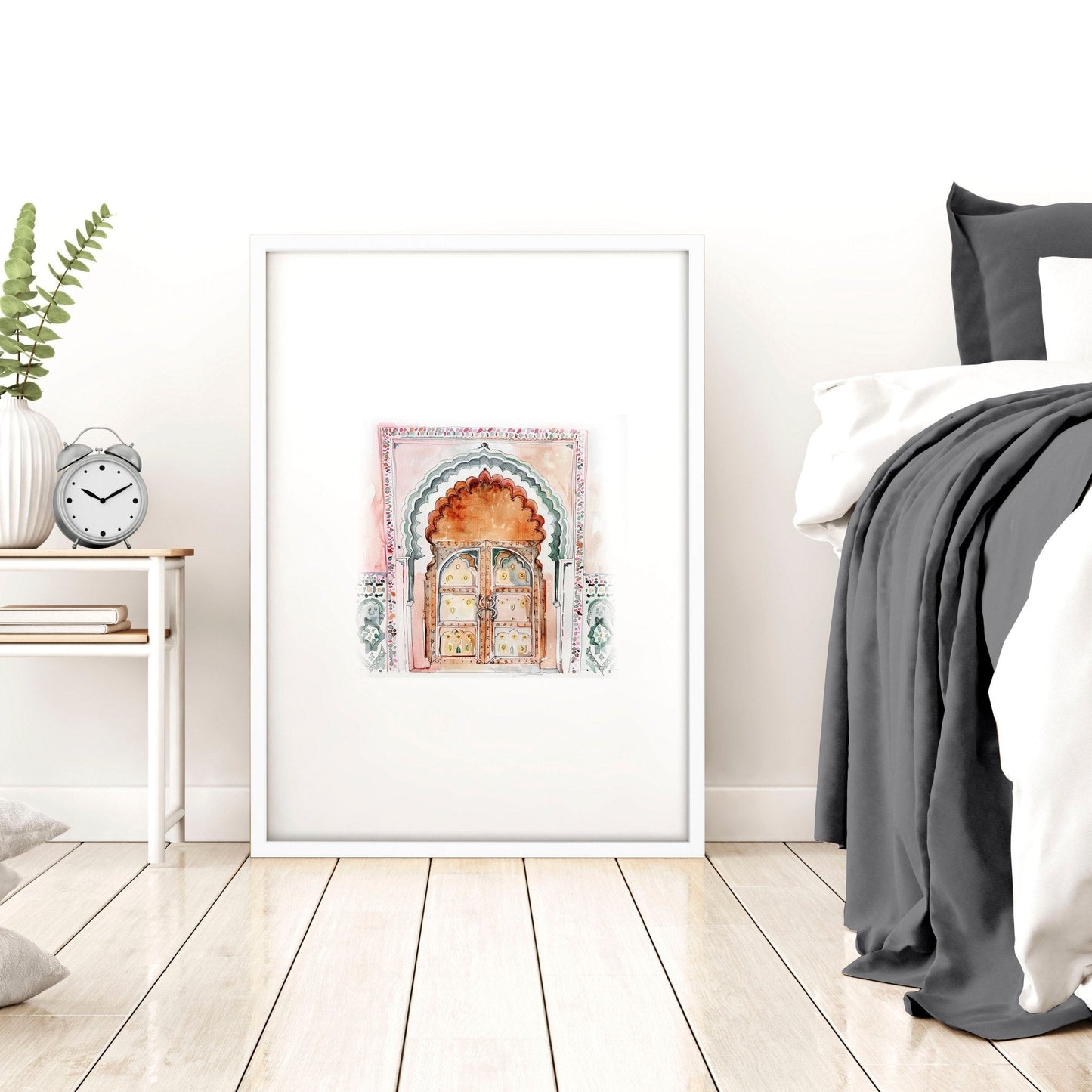 Wall Pictures In Frames | Set of 3 Moroccan Inspired Wall art Prints