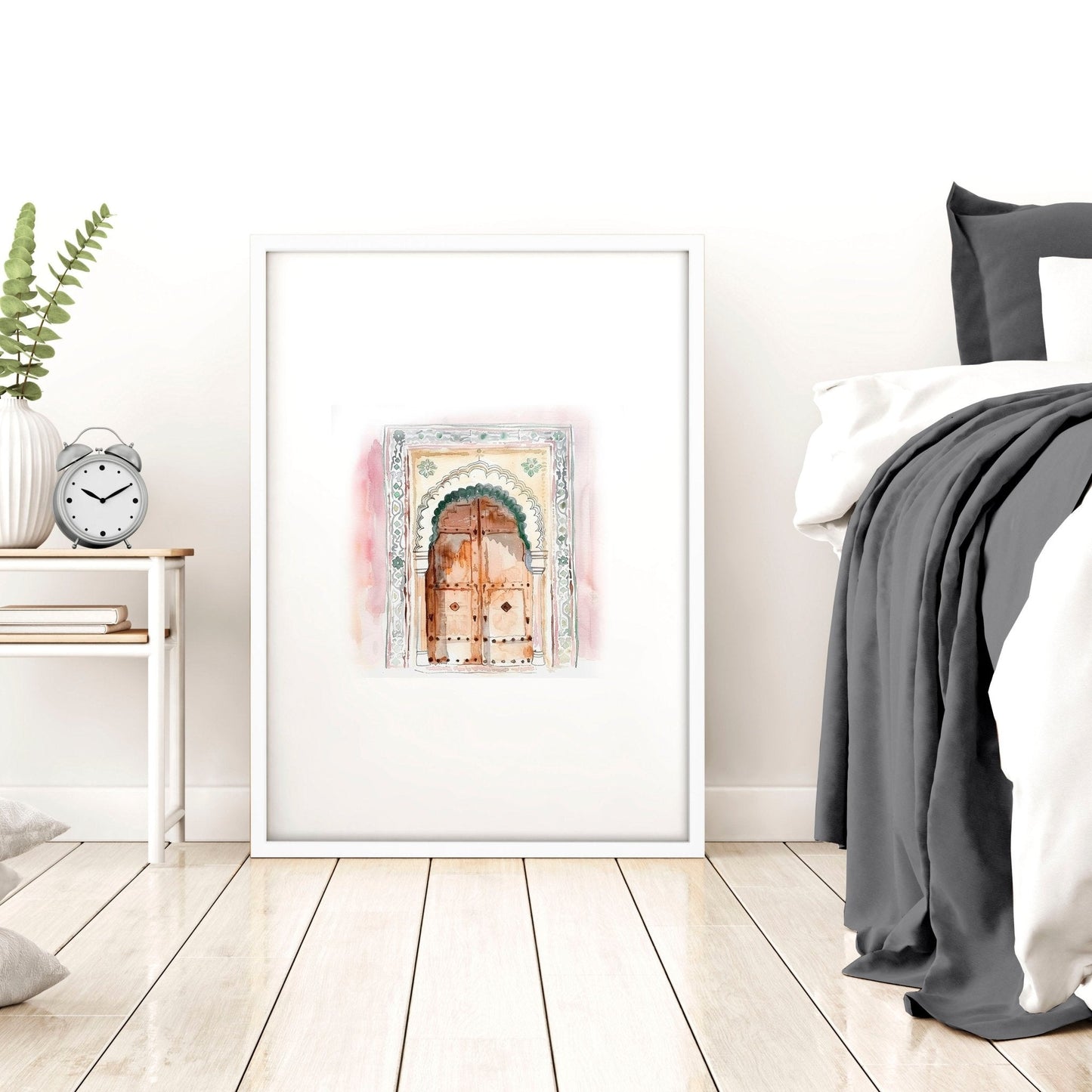 Wall Pictures In Frames | Set of 3 Moroccan Inspired Wall art Prints