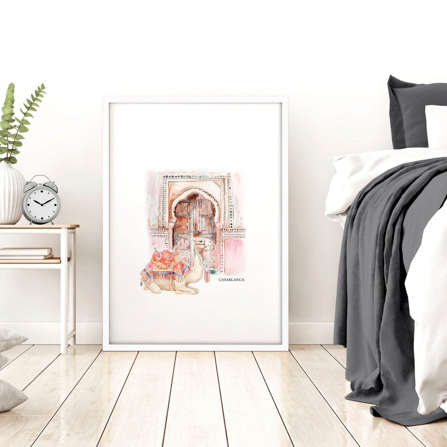 Wall Pictures In Frames | Set of 3 Moroccan Inspired Wall art Prints