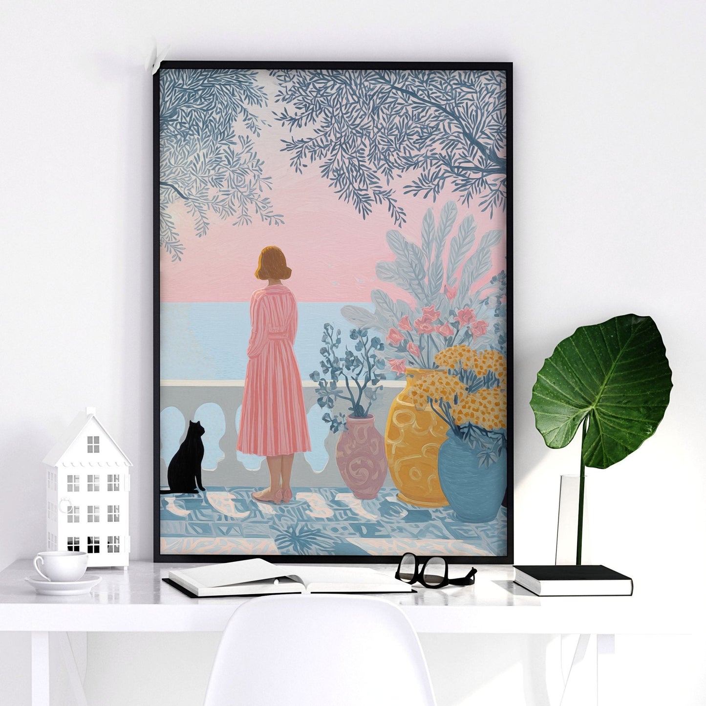 Wall Posters For Home Office | Set of 2 Italian Lifestyle Wall art Prints