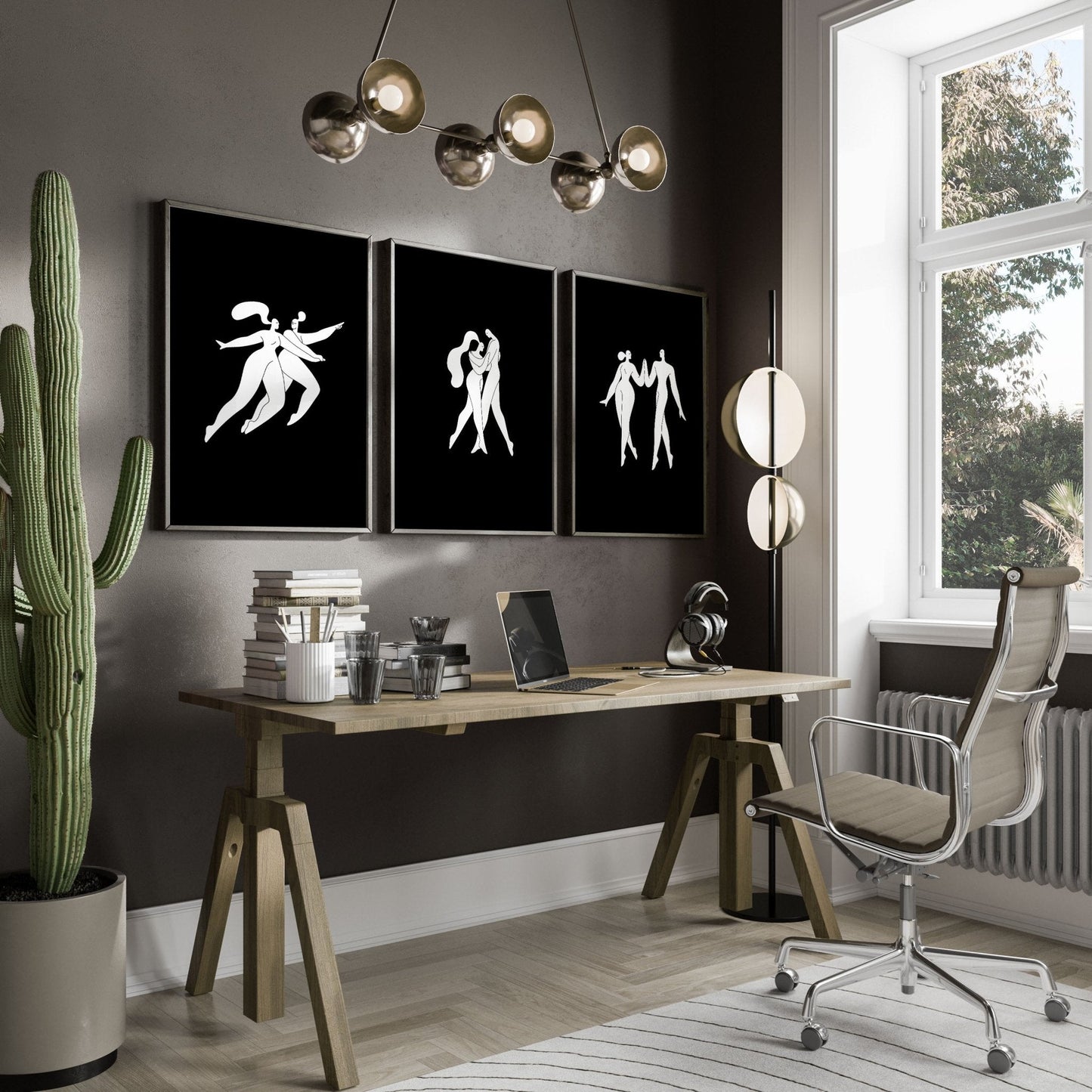 Wall Prints And Posters | Set of 3 Boho Women Wall art Prints