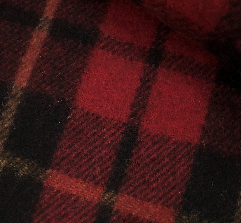 Wallace Recycled Wool Blanket in Classic Tartan Check