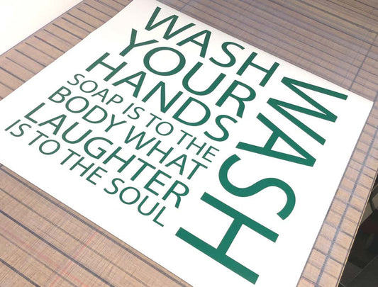 Wash Your Hands Wall Art Sticker