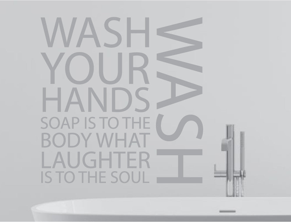 Wash Your Hands Wall Art Sticker
