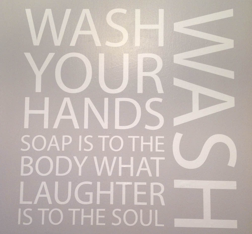 Wash Your Hands Wall Art Sticker