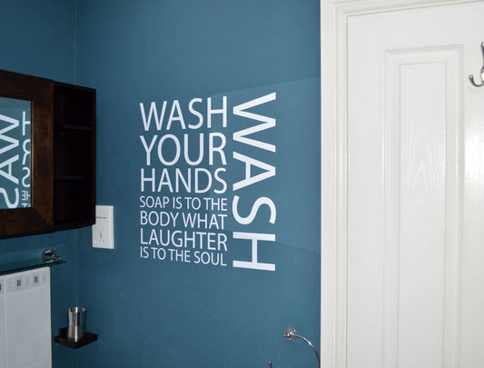 Wash Your Hands Wall Art Sticker