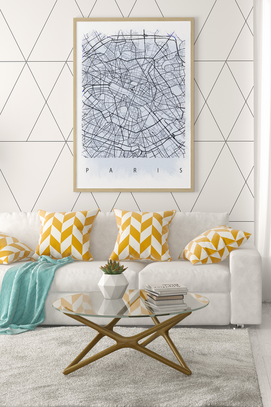 Portrait Map Any City Personalised Wall Decor Print with 10 New Styles