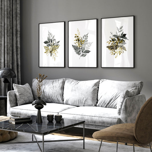 Framed pictures living room | set of 3 wall art