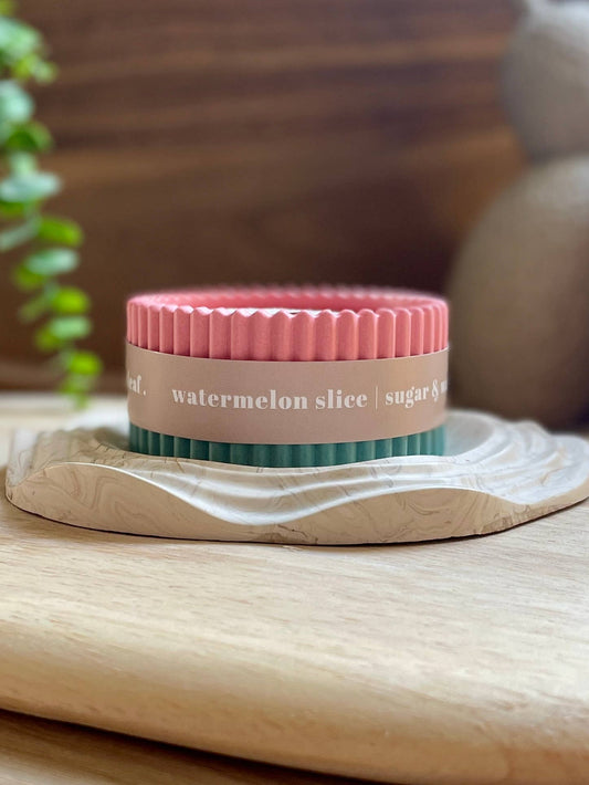 Watermelon Soy Candle – Fruity Summer Home Fragrance