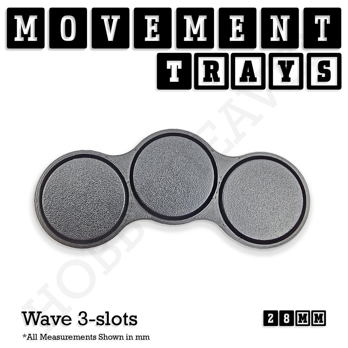 28mm Movement Trays for Tabletop Games | Wargaming | Full Range