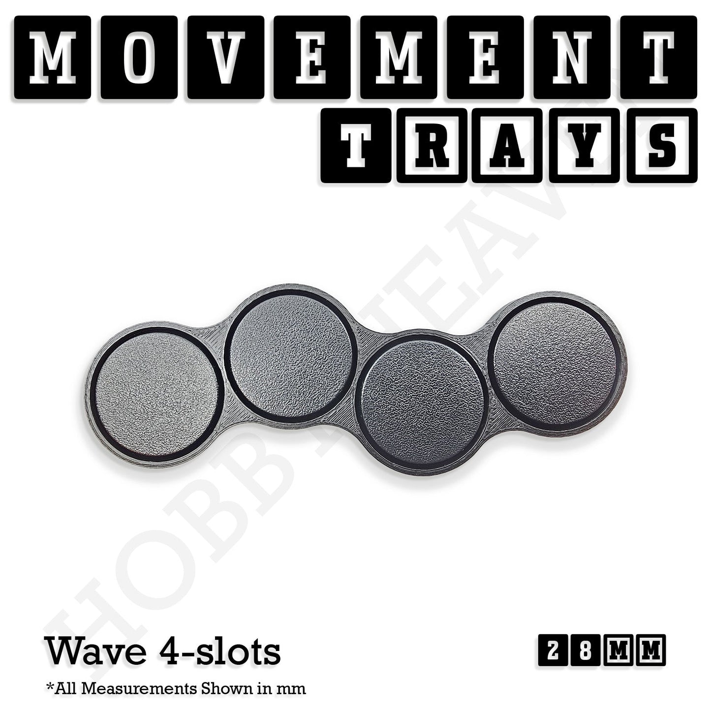 28mm Movement Trays for Tabletop Games | Wargaming | Full Range