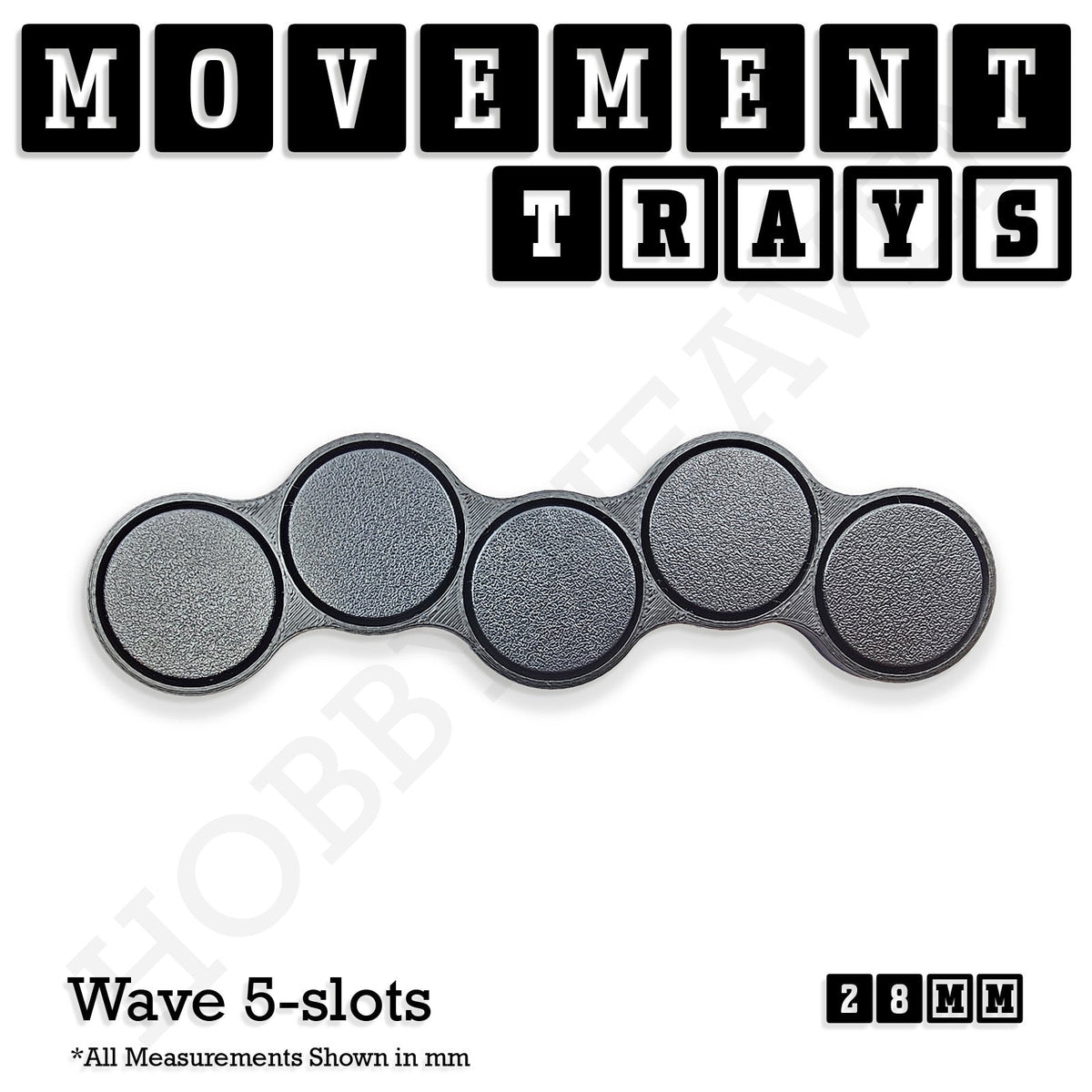 28mm Movement Trays for Tabletop Games | Wargaming | Full Range