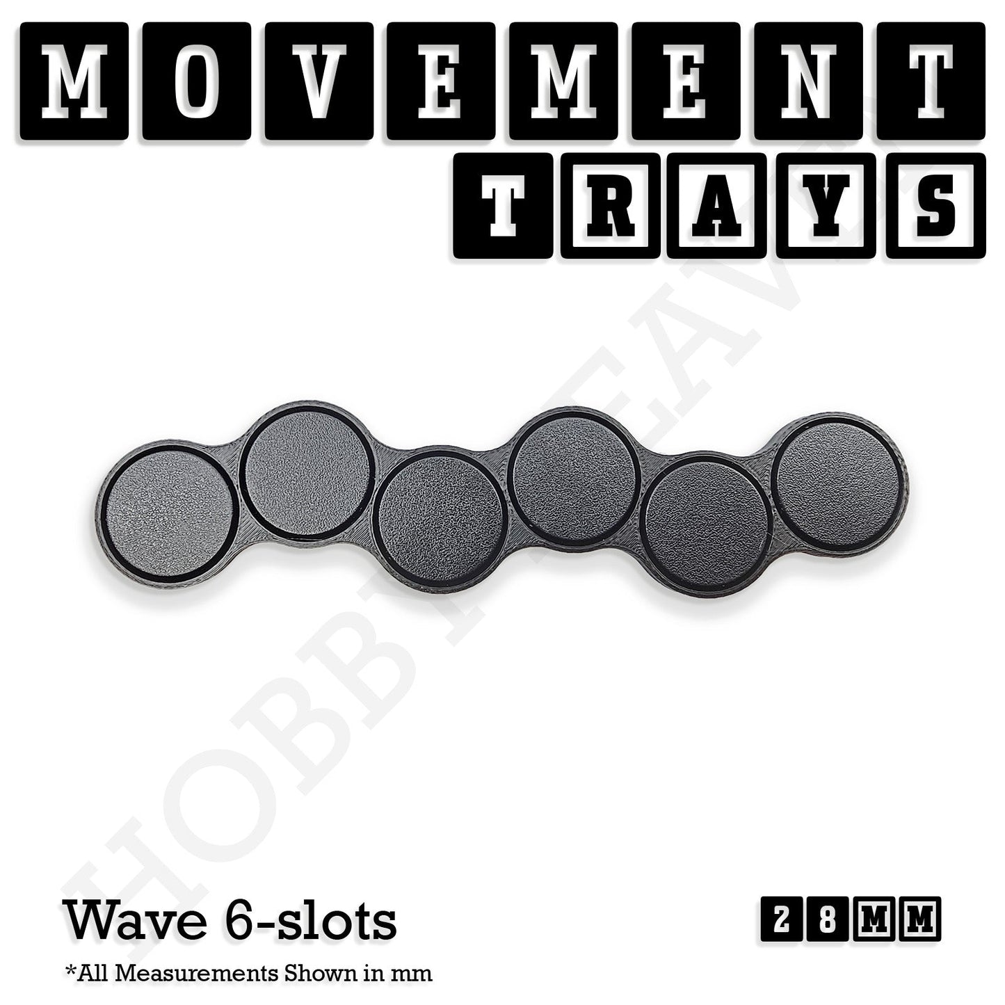 28mm Movement Trays for Tabletop Games | Wargaming | Full Range