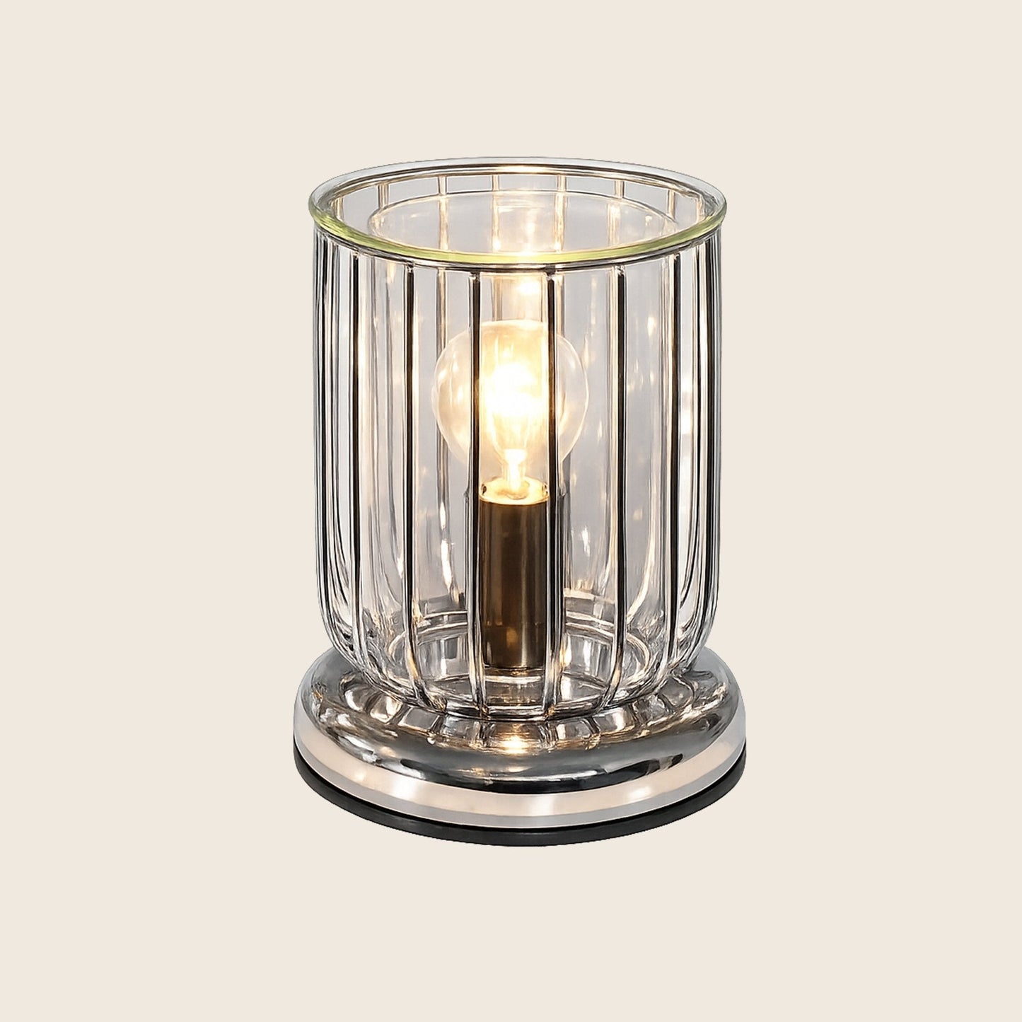 Wax Burner - Silver Metal Touch Lamp