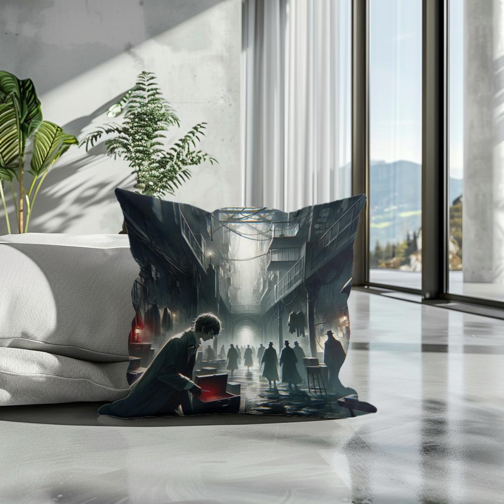 Cryptic Quest Cotton Cushion