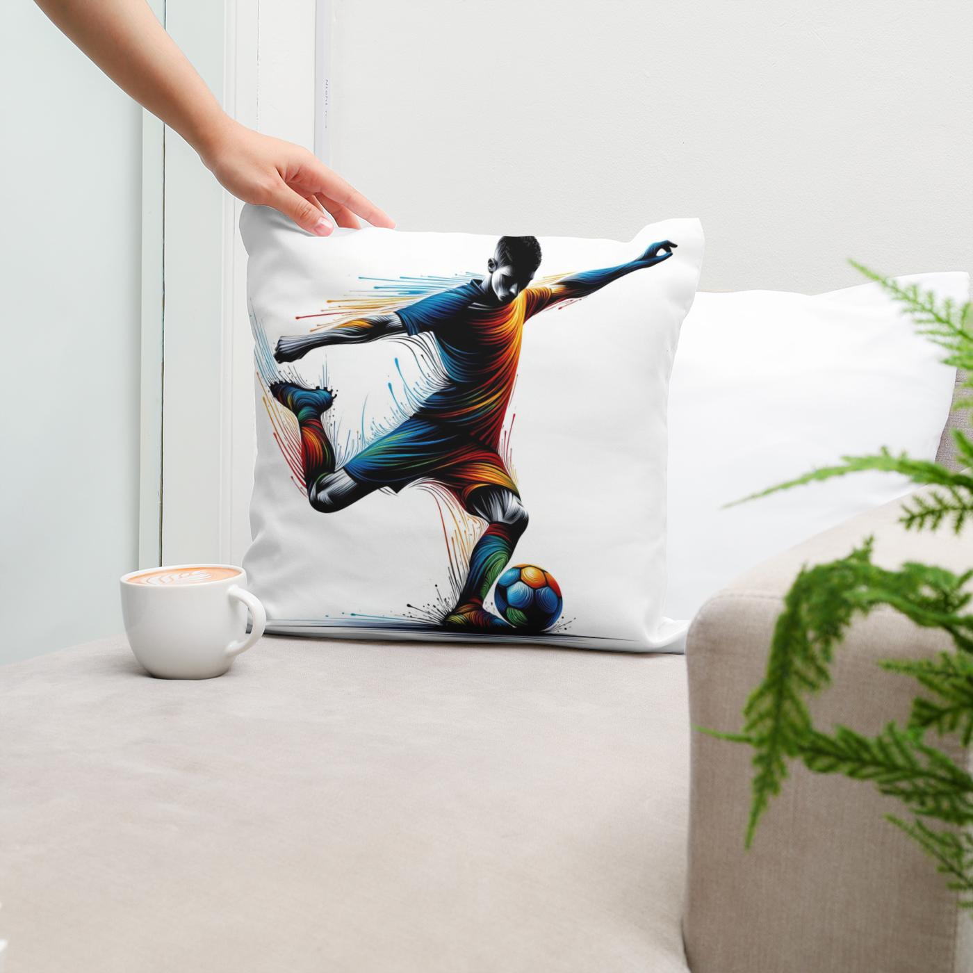 Dynamic Football Cotton Cushion