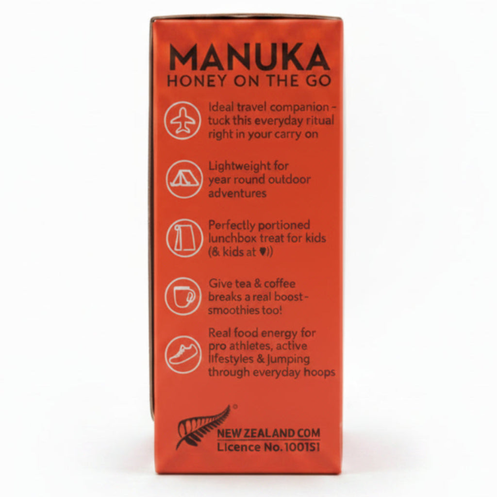 Wedderspoon Honey On The Go KFactor 16+ Manuka Snap Packs 120g (24 snaps per box)