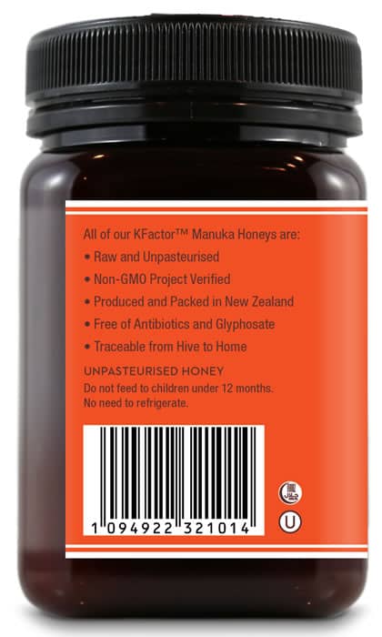 Wedderspoon RAW Manuka Honey KFactor 16+