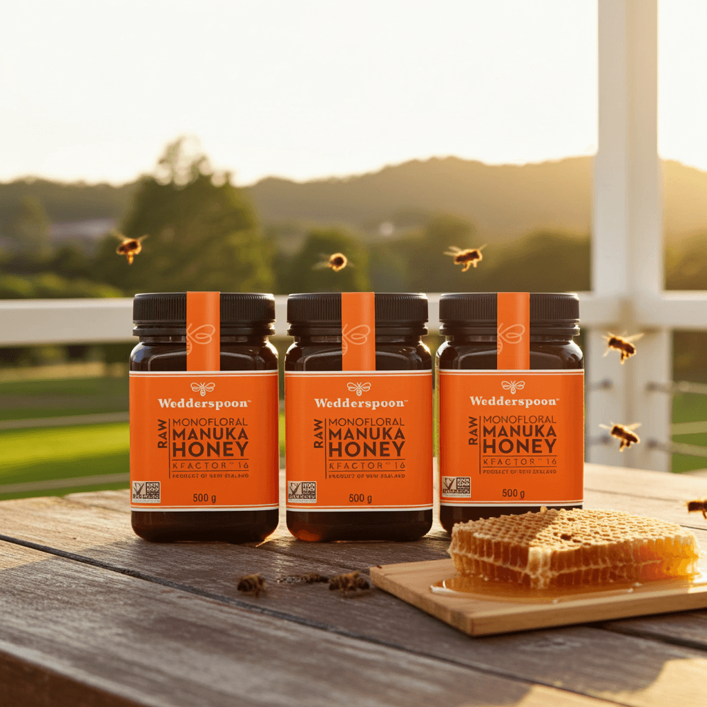 Wedderspoon RAW Manuka Honey KFactor 16+