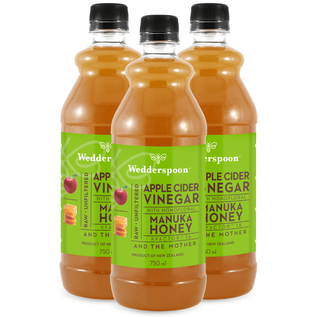 Wedderspoon Apple Cider Vinegar with Manuka Honey 750ml Triple Pack