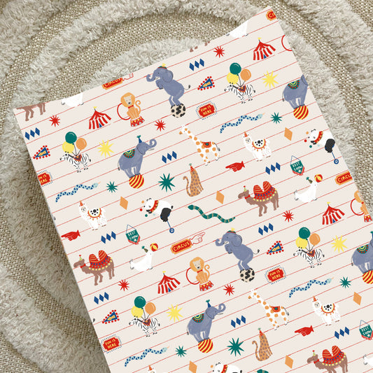 Anti-Roll Wedge Baby Changing Mat - Circus