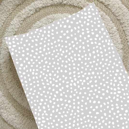 Anti-Roll Wedge Changing Mat - Grey Spots