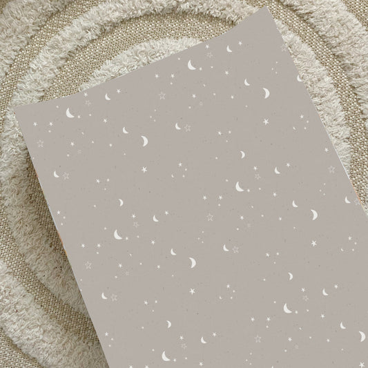 Anti-Roll Wedge Changing Mat - Grey Stars