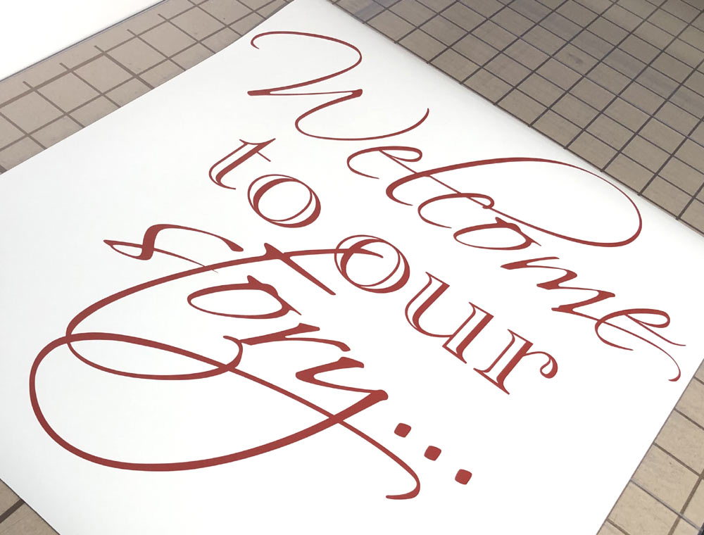 Welcome to Our Story Wall Sticker – Family Quote Vinyl Decal