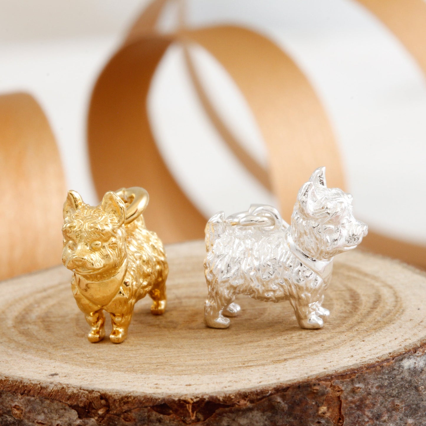 West Highland Terrier Silver Dog Charm