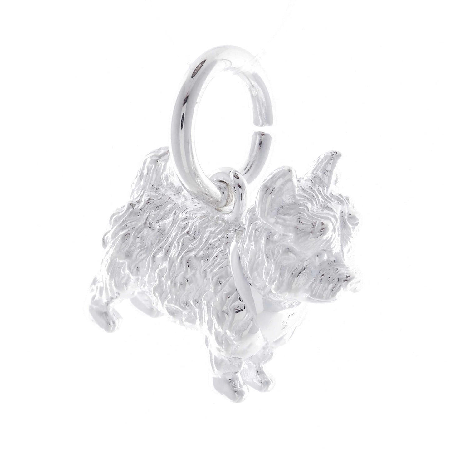 West Highland Terrier Silver Dog Charm