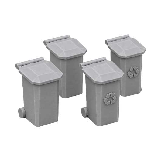 Ready to Paint Wheelie Bin - Style 1