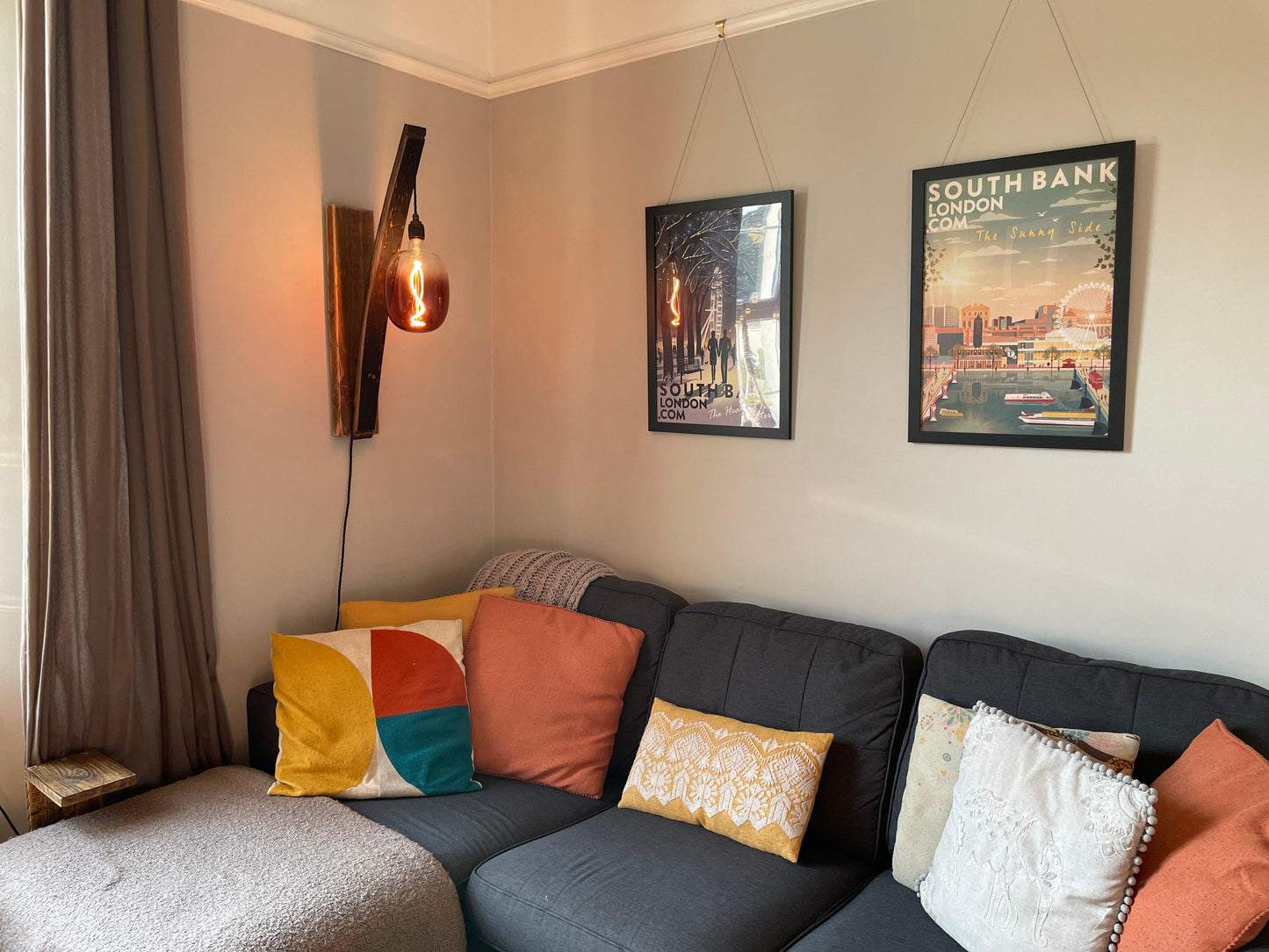 Whiskey Stave Wall Light
