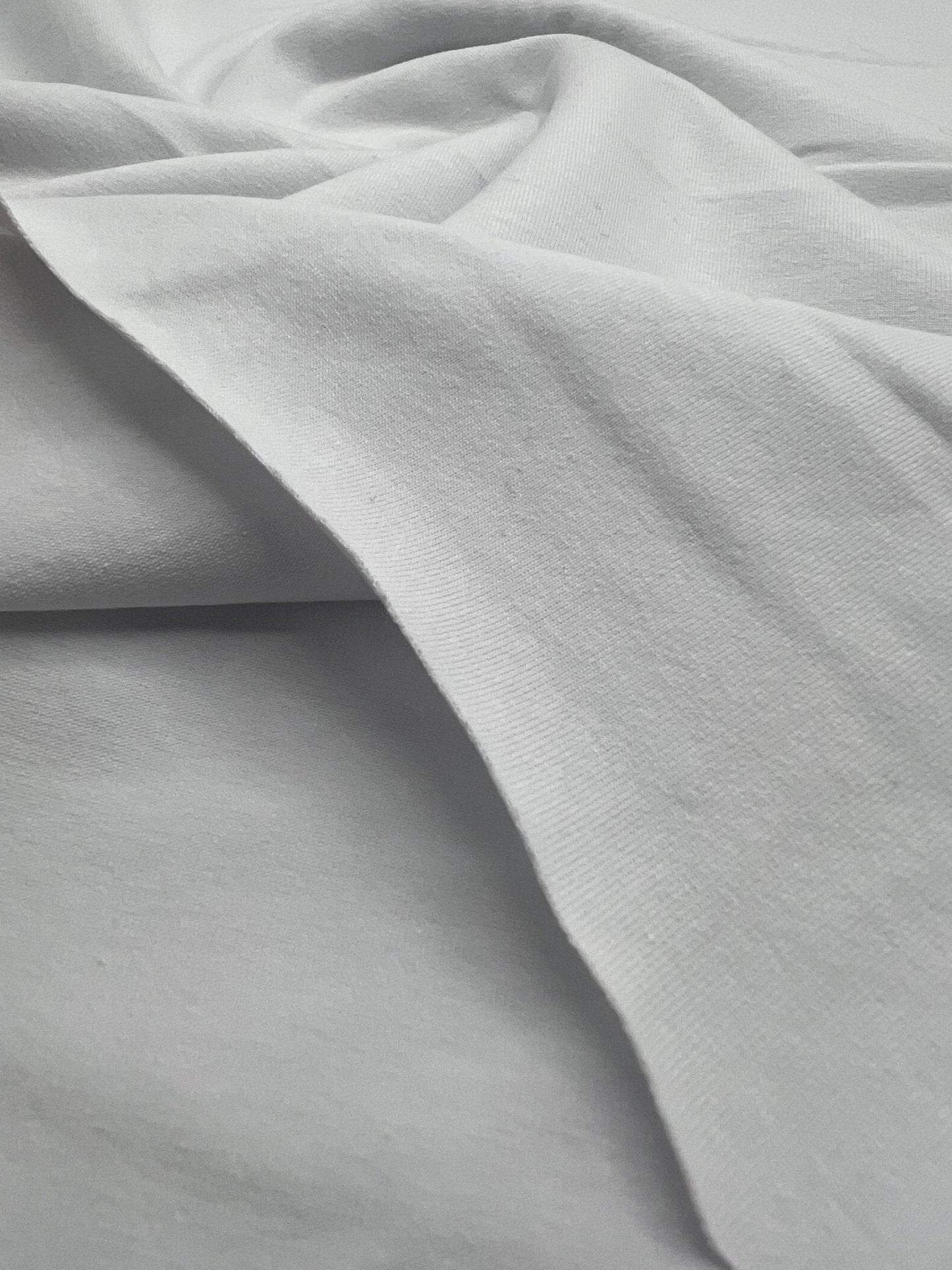 White Cotton Stretch Jersey 200 GSM 95/5 Lycra 4 Way Stretch