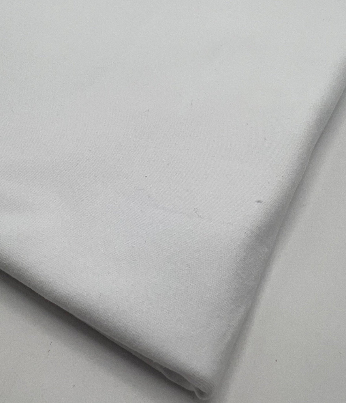 White Cotton Stretch Jersey 200 GSM 95/5 Lycra 4 Way Stretch