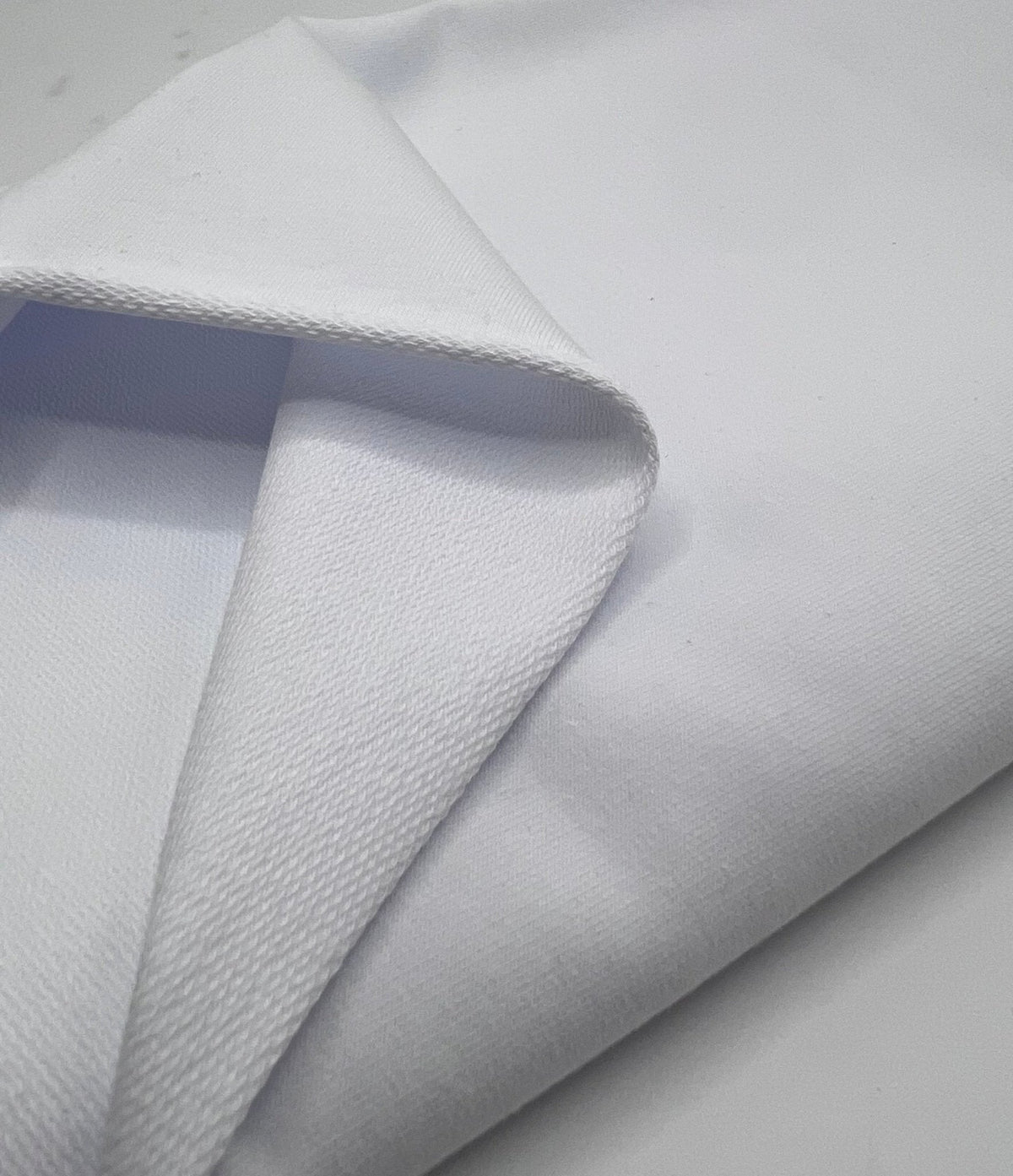 White French Terry Loopback Cotton Jersey 230 GSM 95/5 Lycra 4 Way Stretch