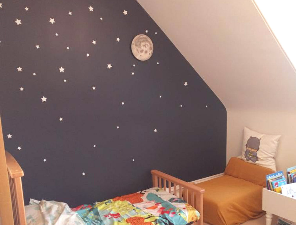 Star Wall Stickers (68 Stars in 4 Sizes) - Kids Nursery Star Decals