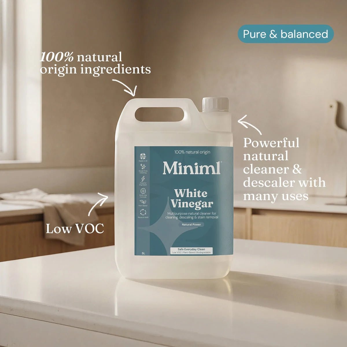 White Vinegar – 5L Eco Refill Multi-Surface Cleaner