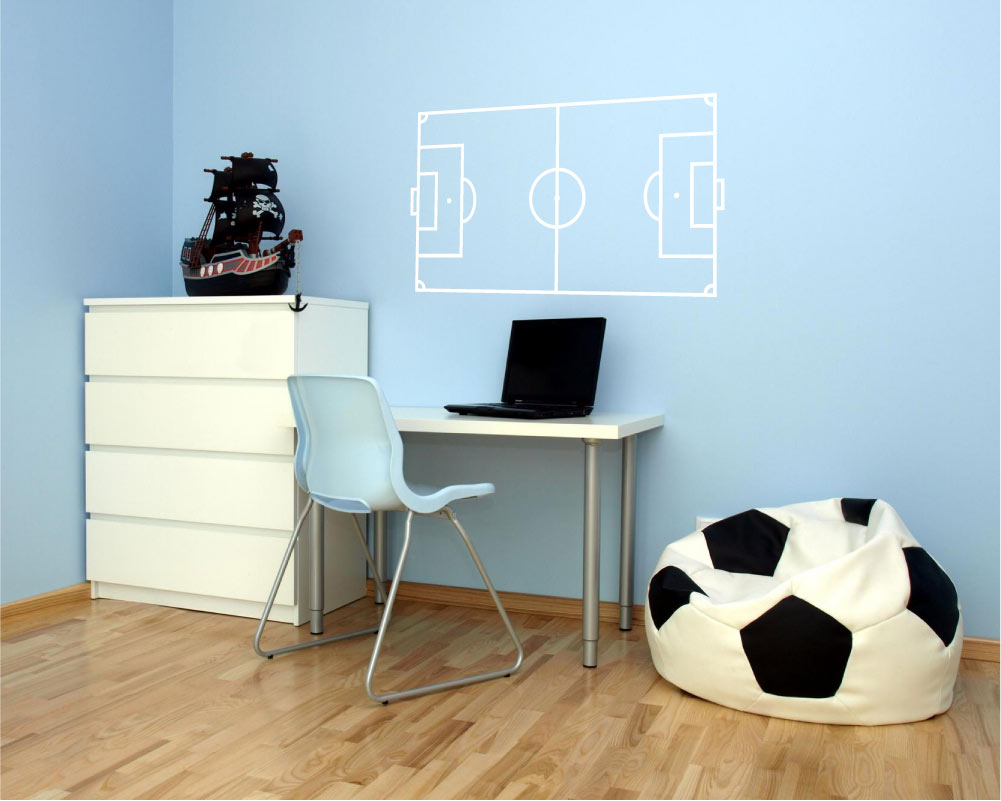 Football Pitch Wall Sticker - Transform Your Space into a Match Day Experience!