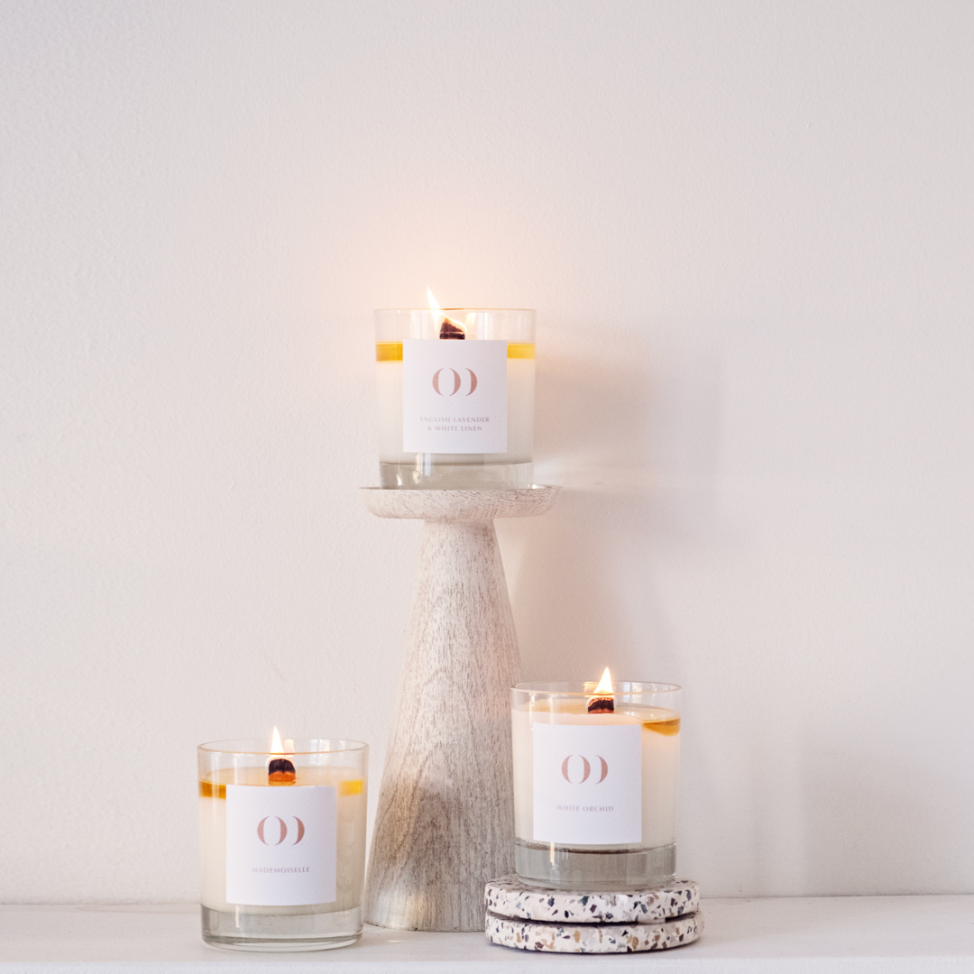 WHITE ORCHID CANDLE (FLORAL COLLECTION)