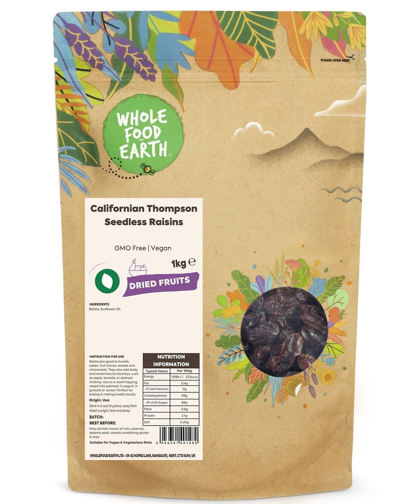 Californian Thompson Seedless Raisins