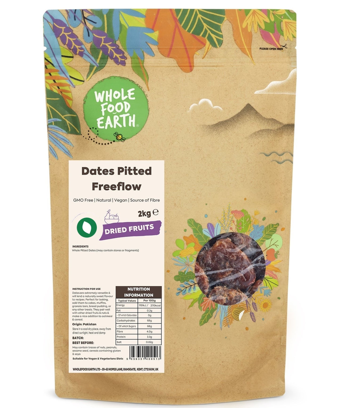 Dates Pitted Freeflow
