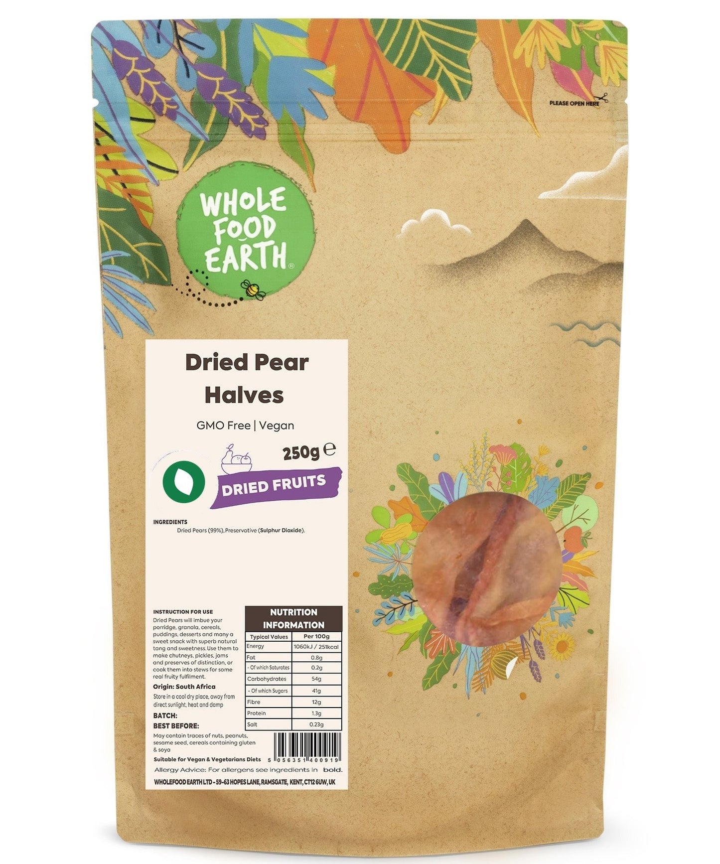 Dried Pear Halves