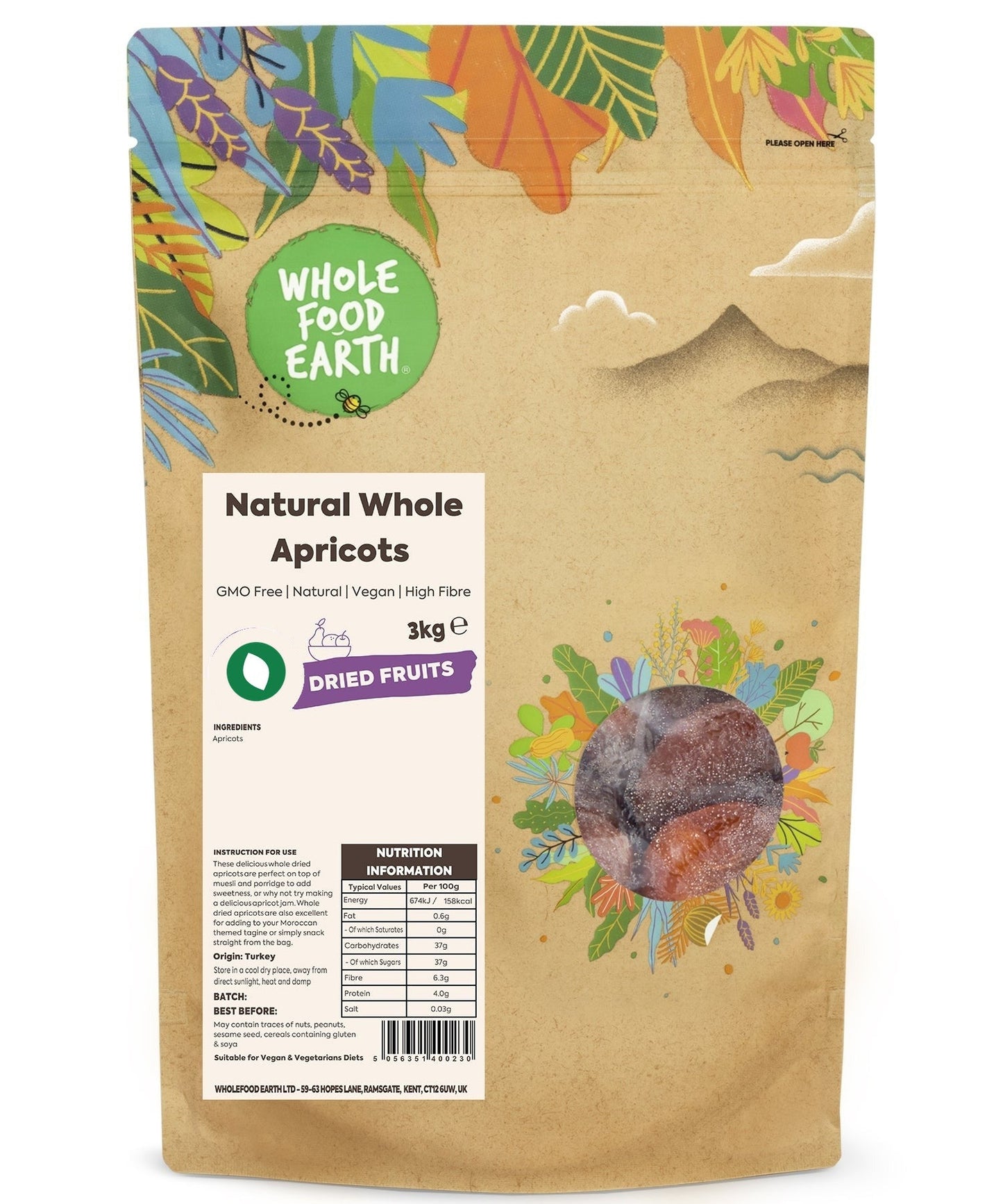 Natural Whole Apricots