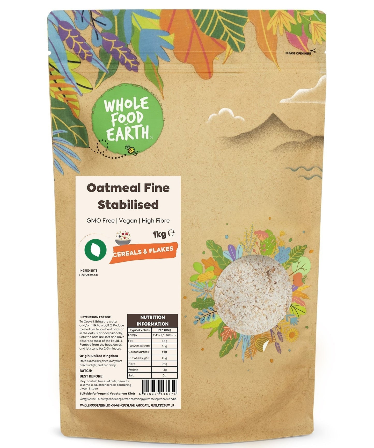 Oatmeal Fine Stabilised