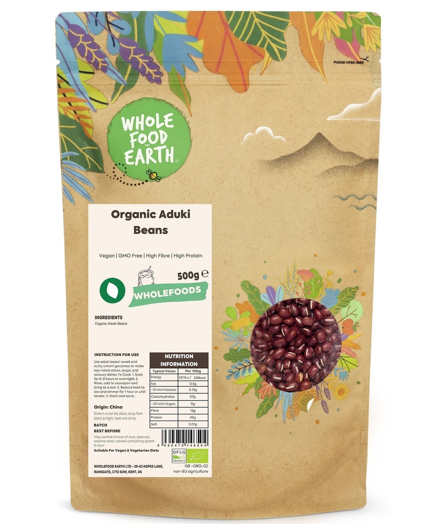 Organic Aduki Beans
